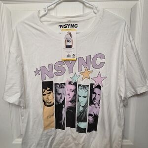 NSYNC White Graphic T-Shirt